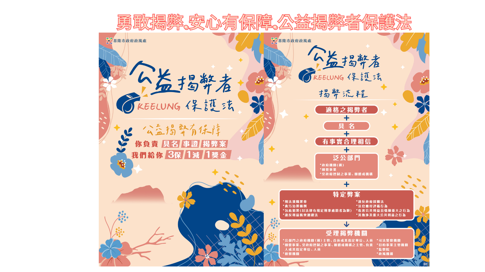 勇敢揭弊.安心有保障.公益揭弊者保護法